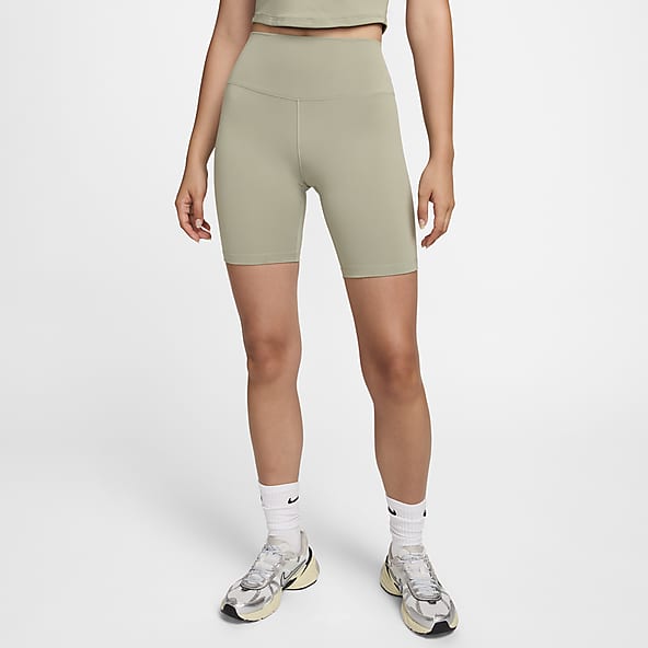 Tight Green Biker short Length Tights. Nike IN
